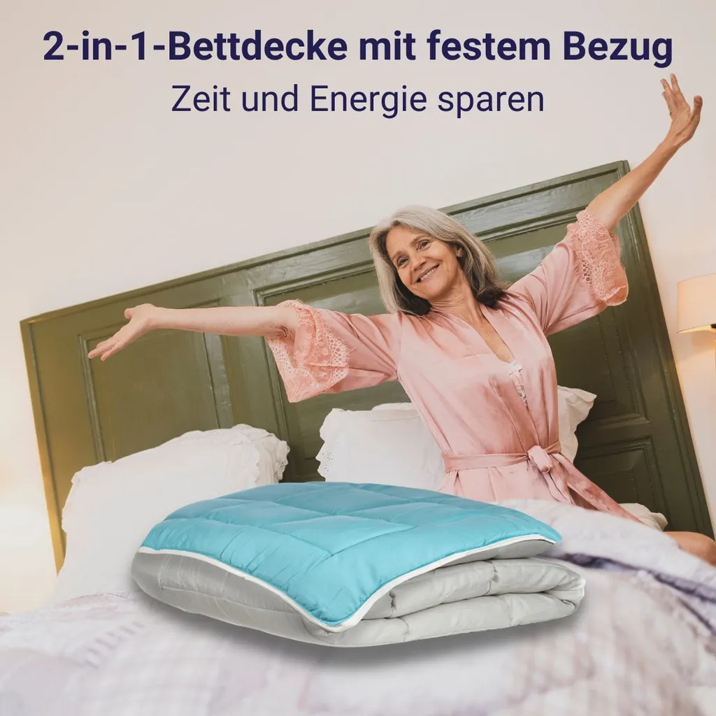 Zelesta Easybed Hellgrau & Meergrün – Bild 8