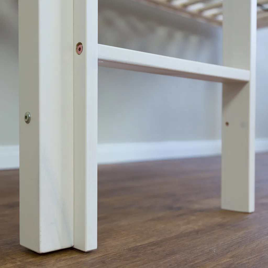 Homestyle4u 2255, Kinder Hochbett Mit Lattenrost Matratze Rutsche Leiter 90x200 Massiv Spielbett Jugendbett Etagenbett â Bild 6