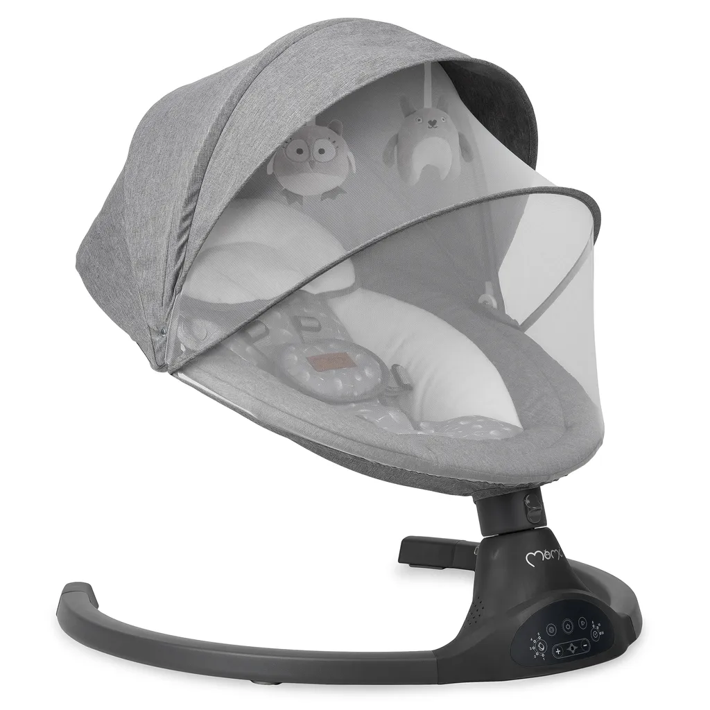 Babywippe Baby Schaukelstuhl Mit 5 Schwingungsamplituden Musik Timing Und Bluetoothfunktion Momi LAMI – Bild 2
