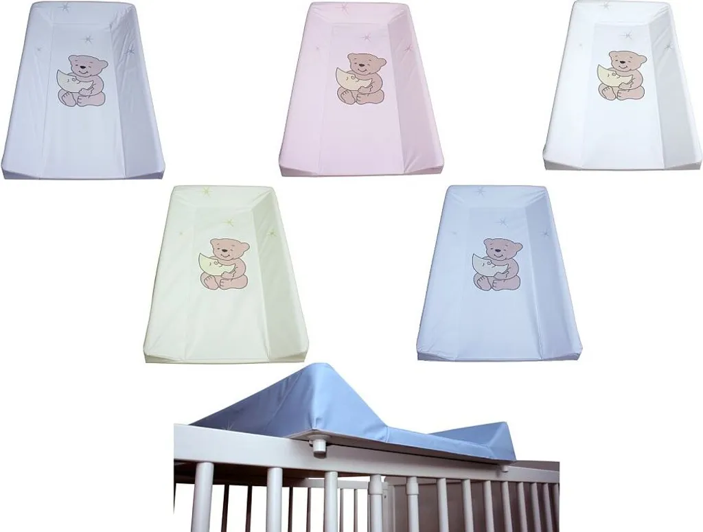 Wickeltisch Wickelbrett Wickelplatte Wickeltischauflage 80x50 Cm Weiss – Bild 4