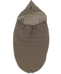 Fußsack Maxi Cosi Stein Grau-Braun, Vorderseite 100% Recyceltes Polyester, Rückseite 100% Organic Baumwolle