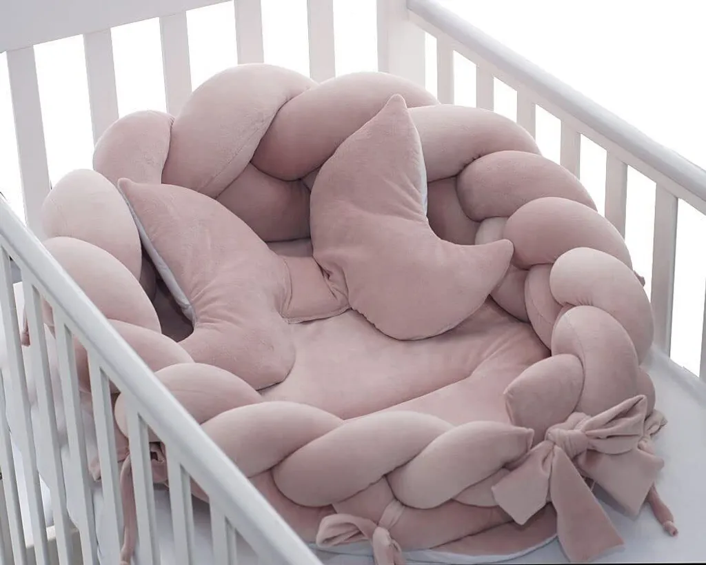 LUMALI Babynest XXL - Babynestchen 3 Teiliges Set - Babynestchen Neugeborene Set - Cocoonababy, Baby Nestchen Mädchen Aus Baumwolle - Nestchen Baby Perfekt Für Neugeborene Geschenk - Bettnestchen – Bild 2