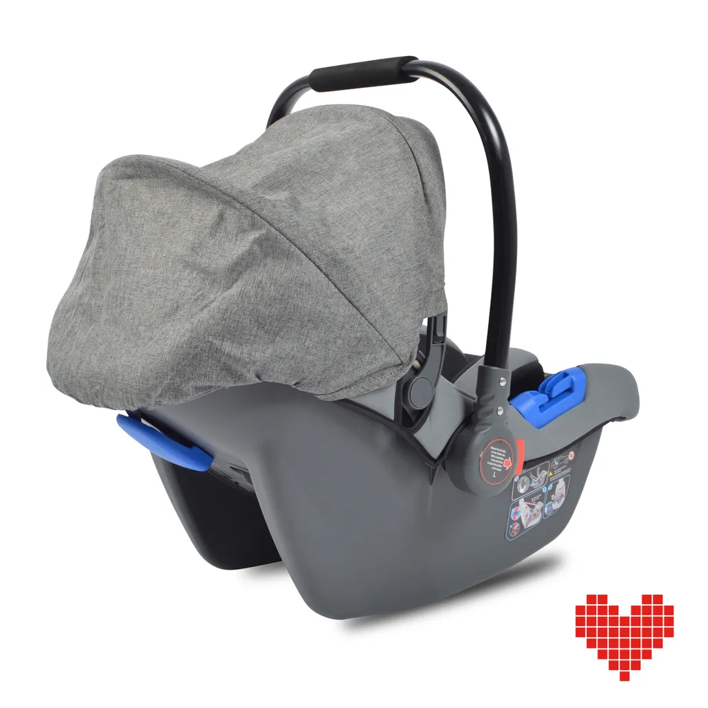 Lalalux Babysafe Autositz - Grau, Für Auto Und Buggy Mit Shop'n'Drive-System-Option – Bild 3