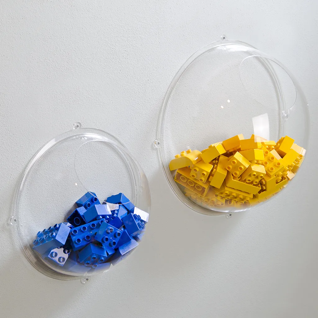 HMF 46632-22 Wandregal Acrylhalbkugel, Hängedisplay, Ø 32 Cm, Transparent – Bild 5