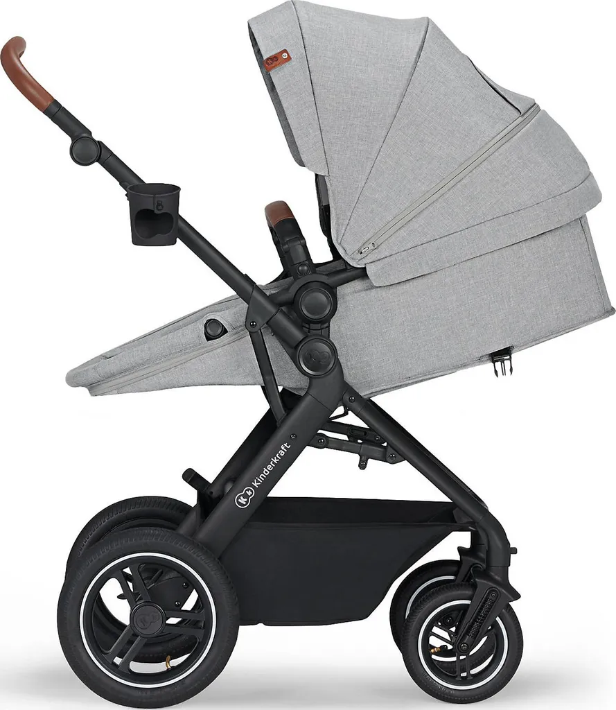 Kinderkraft Baby Kinderwagen B-TOUR 3in1, Hellgrau Kombikinderwagen Kinderwagen – Bild 14
