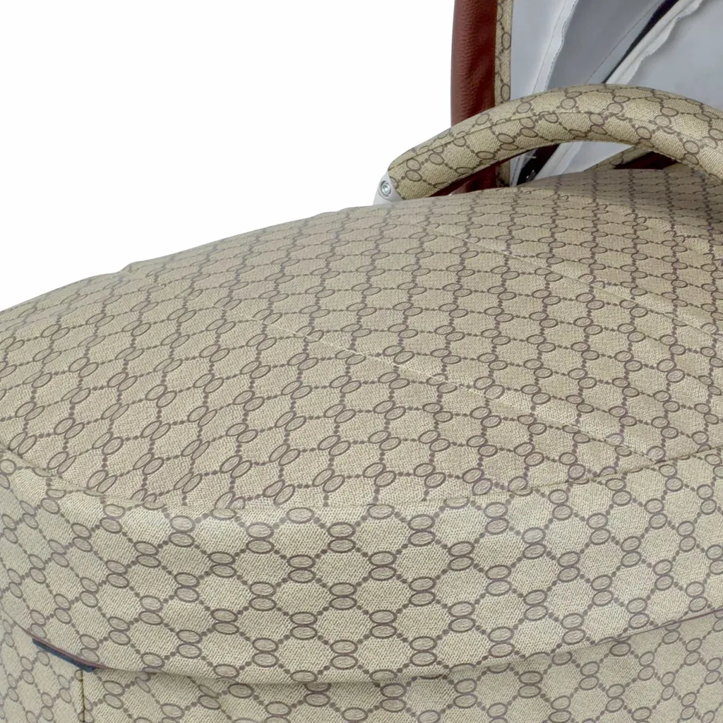 Daliya® TURNIYO 360° Premium 2in1 Kinderwagen Mit Sportsitz & Babywanne Buggy Kombikinderwagen (Braun Mit Motiv) – Bild 16