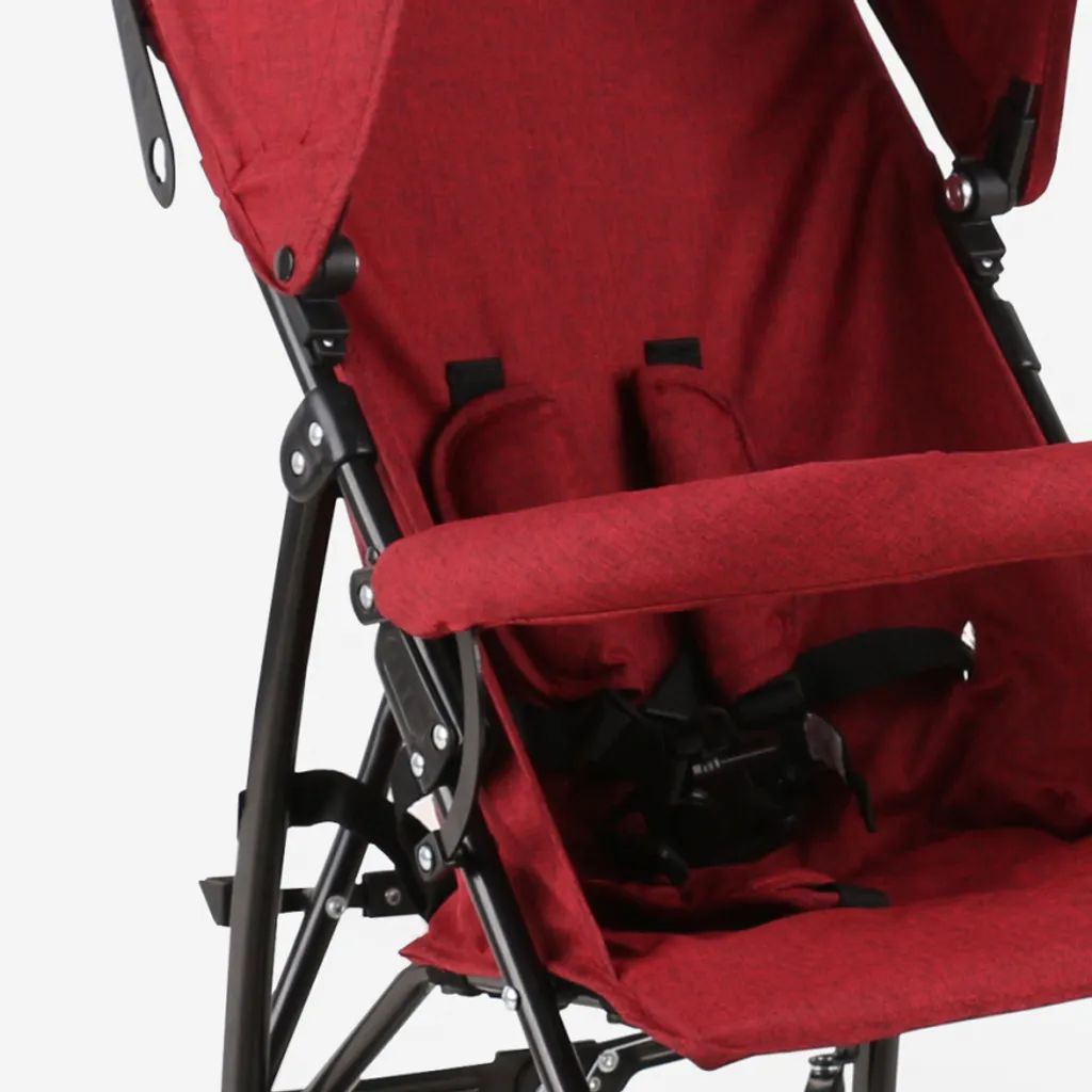 Zoe Leichter Faltbarer Kinderwagen 4 Räder 15 Kg Kompakt DaibyFarbe: Rot, Höhe (cm): 97,5, Breite (cm): 42, Tiefe (cm): 104, Zusammensetzung: STEEL, FABRIC, EVA, Modelle: DAIBY, Länge (cm): 104 – Bild 6