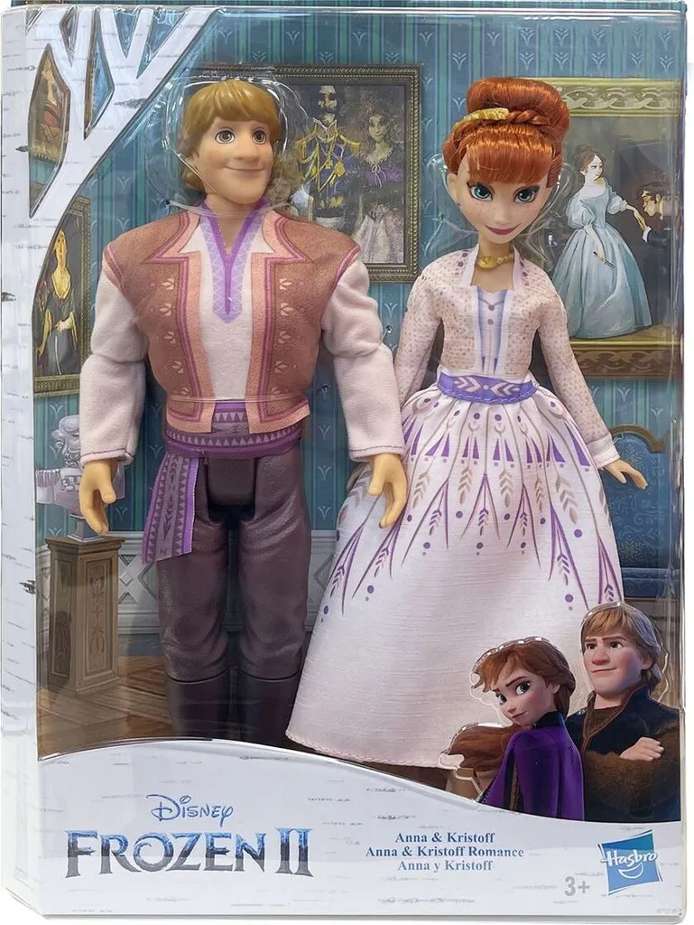 Hasbro E5502 Disney Frozen 2 Eiskönigin Anna & Kristoff Prinzessin Puppe Set Neu – Bild 6