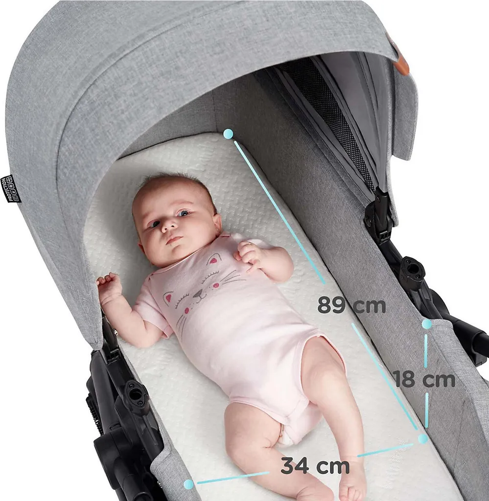 Kinderkraft Baby Kinderwagen B-TOUR 3in1, Hellgrau Kombikinderwagen Kinderwagen – Bild 17