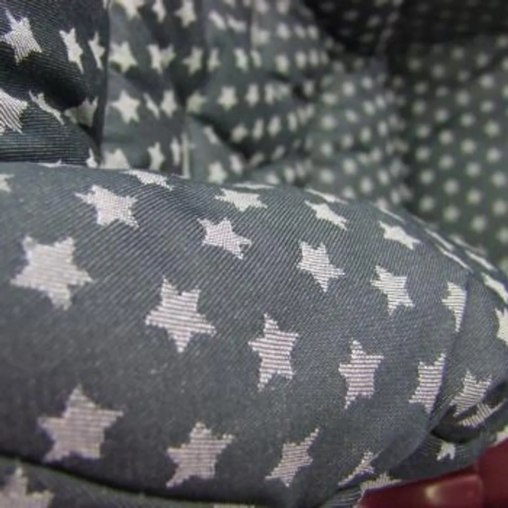 BAMBINIWELT Ersatzbezug, Sitzkissen, Bezug Für Peg-Perego-Prima-Pappa-Diner STERNE Türkis – Bild 5