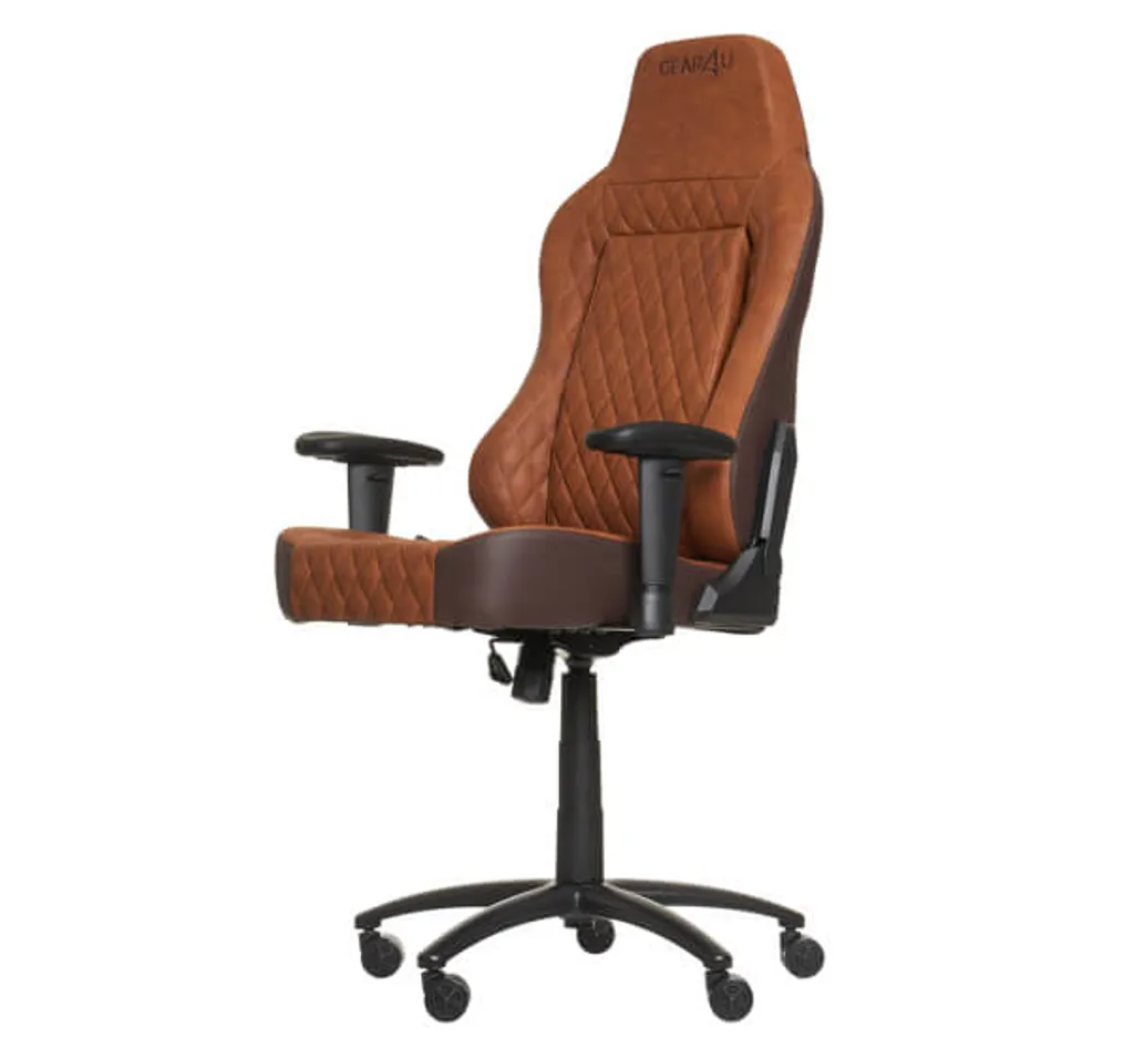 Gear4U Comfort Black/Braun, Gepolsterter Sitz, Gepolsterte Rückenlehne, Schwarz, Schwarz, Schaum, Polyurethan, Kunstleder, Schaum, Polypropyle – Bild 4