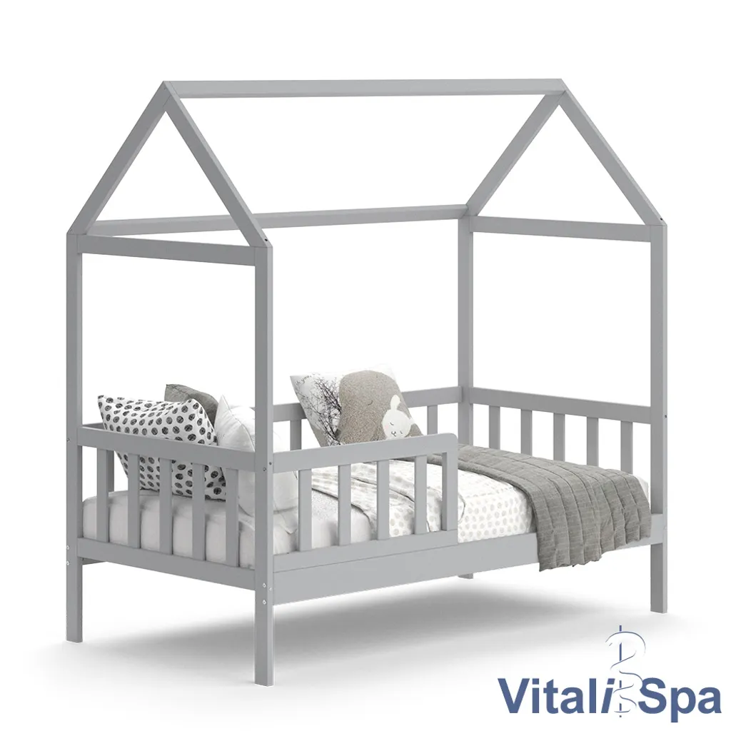 VitaliSpa Kinderbett Liz Grau 167 X 165 X 87 Cm Massivholz – Bild 8