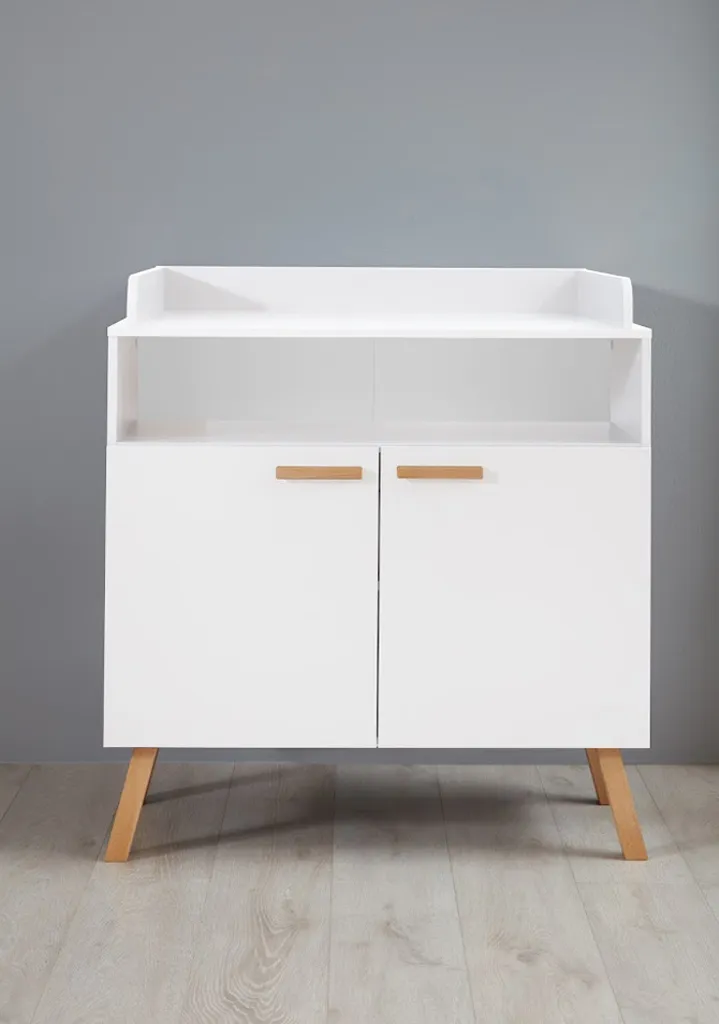 Trendteam Babyzimmer Wickelkommode Mats Weiß Melamin 96 X 105 X 78 Cm – Bild 2