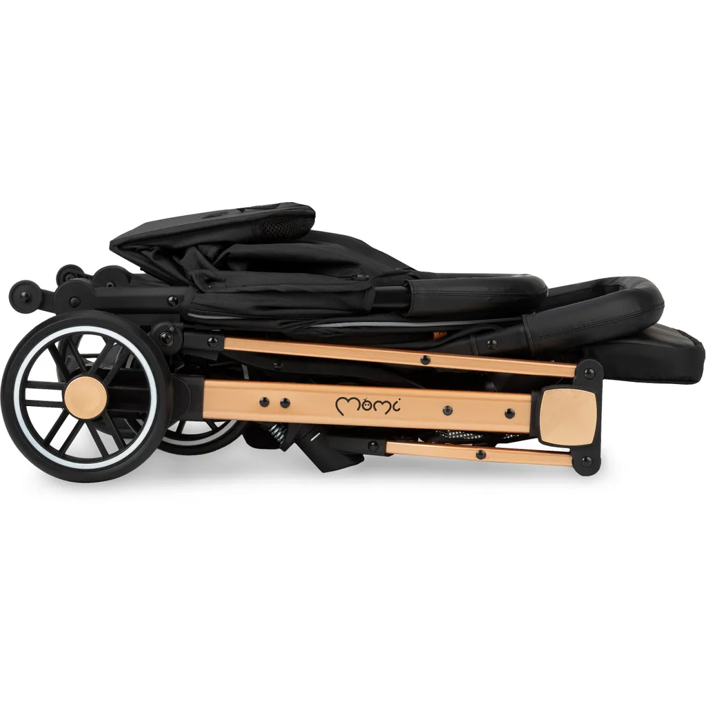 Leicht Buggy Klein Zusammenklappbar Kinderwagen Mit Liegeposition MoMi ESTELLE Schwarz â Bild 8