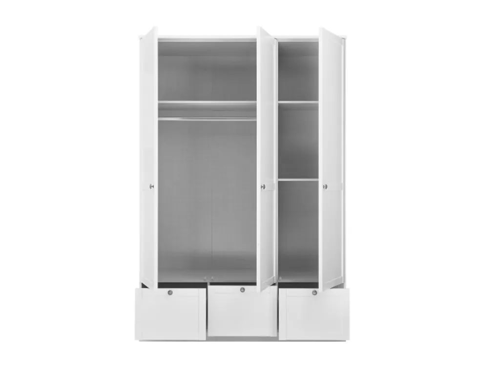 Babyzimmer Landhaus In Weiß 8 Teiliges Komplett Set Mit Soft Close Und Babybettmatratze Babyzimmermöbel Komplett, Komplett Babyzimmer – Bild 3