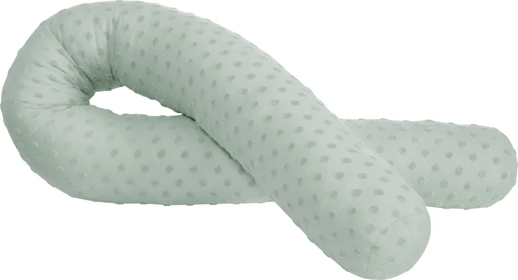 Roba Bettschlange ‚Lil Planet‘, Baumwolle, GOTS , 170 Cm Lang, Ø 12 Cm, Frosty Green