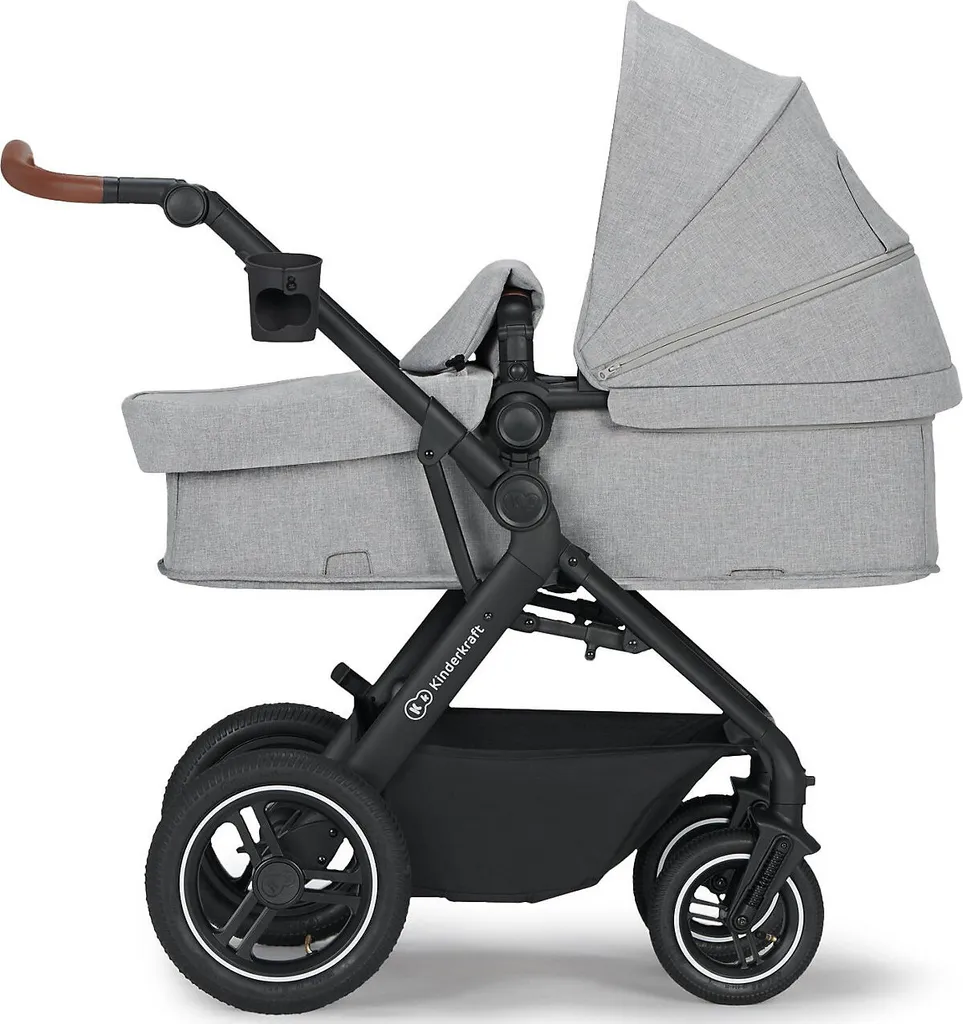 Kinderkraft Baby Kinderwagen B-TOUR 3in1, Hellgrau Kombikinderwagen Kinderwagen – Bild 8