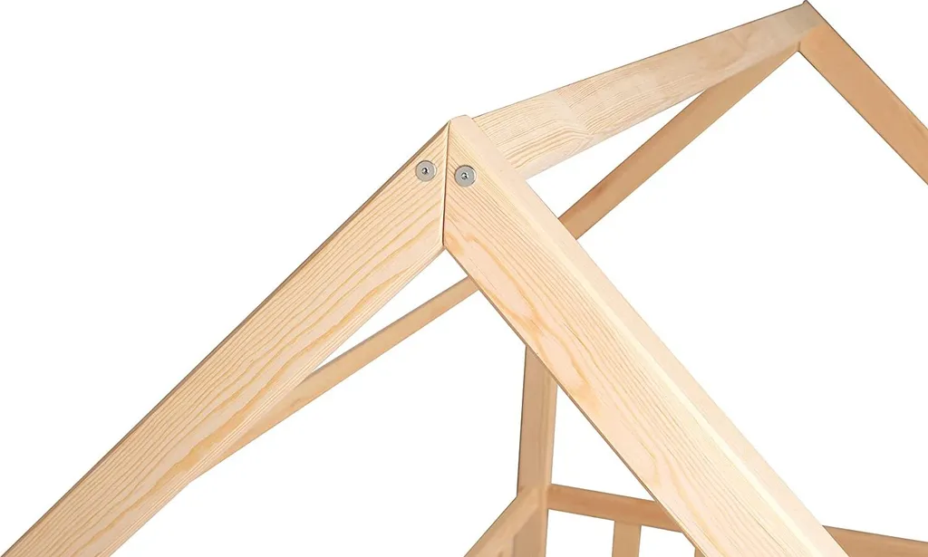 NEW Hausebett Lena-200x140- Kieferholz Kinderbett Mit Rausfallschutz -mit Rundstäben. – Bild 9